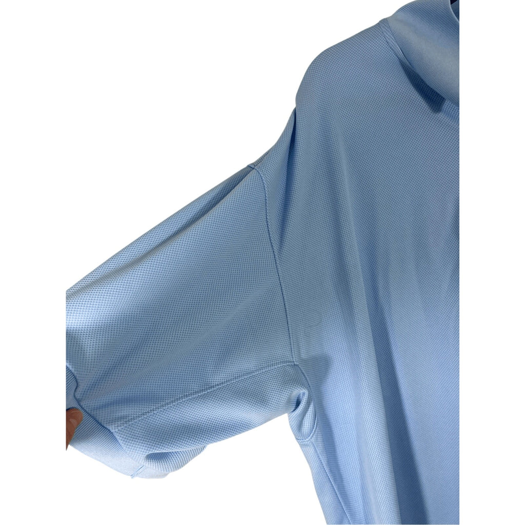Men's Columbia PFG Button Up Polo Baby Blue XL Gorpcore Utility Fishing Outdoprs