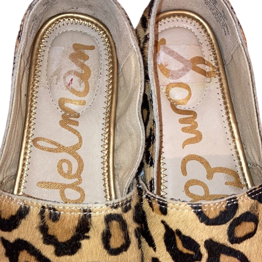 Sam Edelman Khloe Espadrille Cheetah\Animal Print Casual sz 6 Calf Hair Loafers