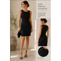Y2K Banana Republic Black Mesh Panel Sheath Dress 6P Elegant Cocktail Event
