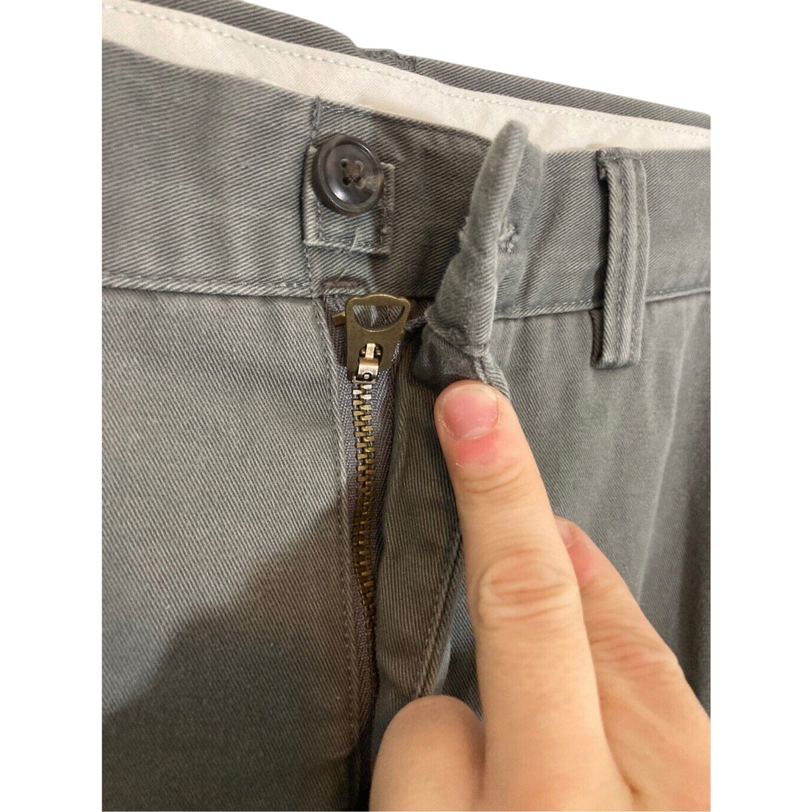 Polo Jeans Grey Utility Gorpcore Khaki Men's Slacks 38x30L