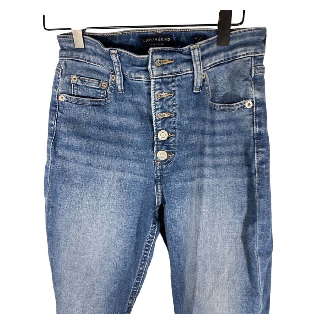 Lucky Brand High Rise Bridgette Jegging Jeans Casual Office Friendly Dark Wash