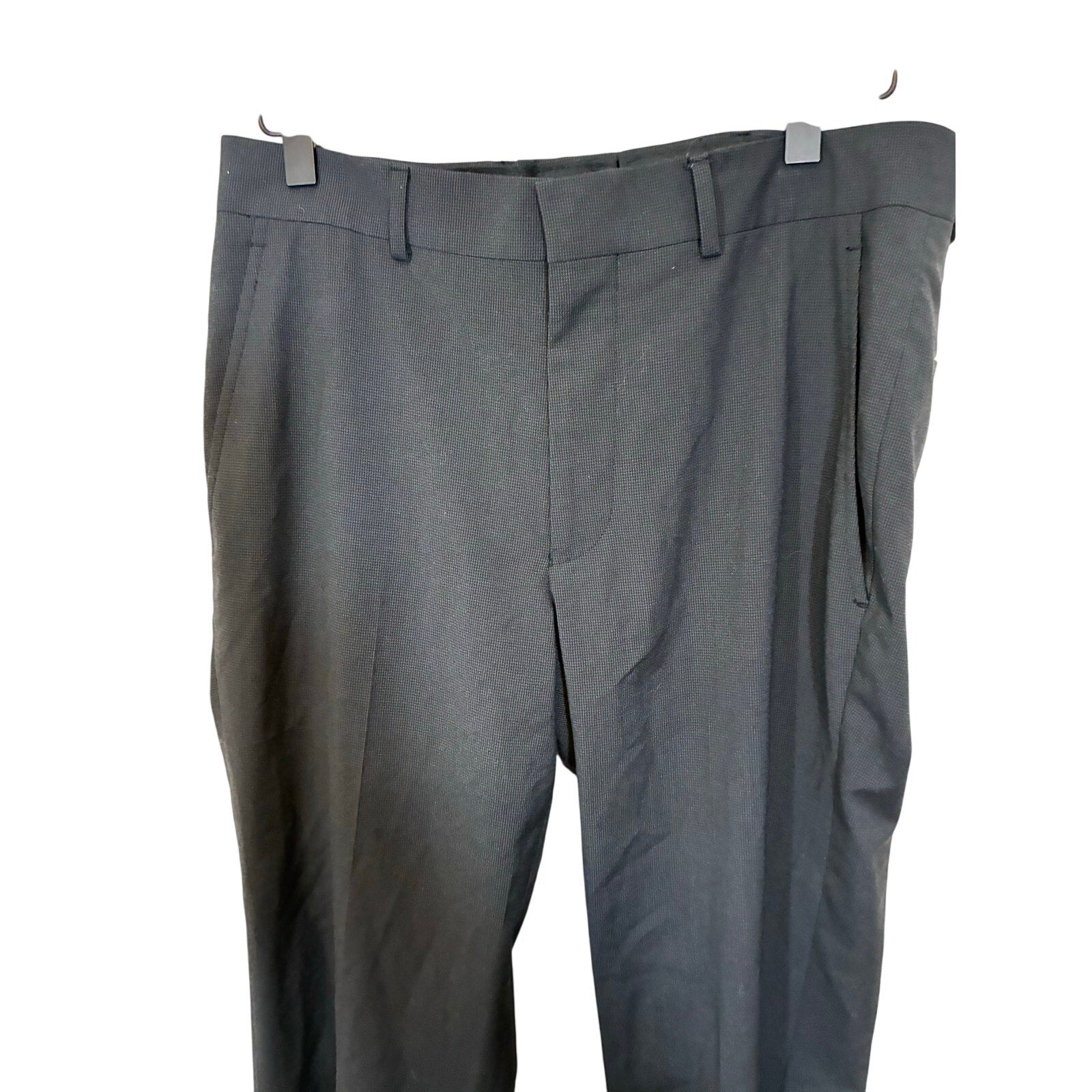 Kenneth Cole Reaction Men's Dress Pants Black Business Corporate 30W x 32L