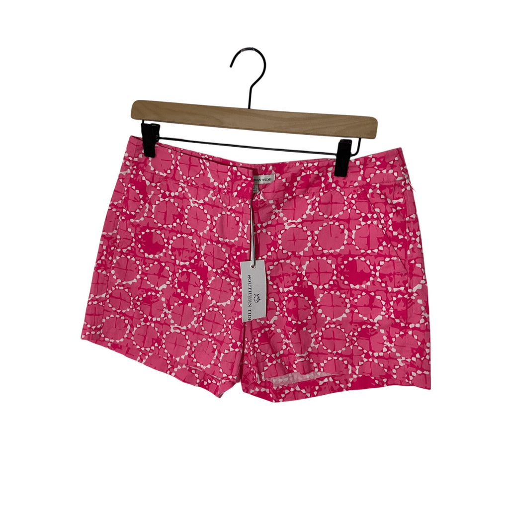 NWT SouthernTide Chino 1983 Pink White Shorts Novelty Prints Preppy Coastal 6