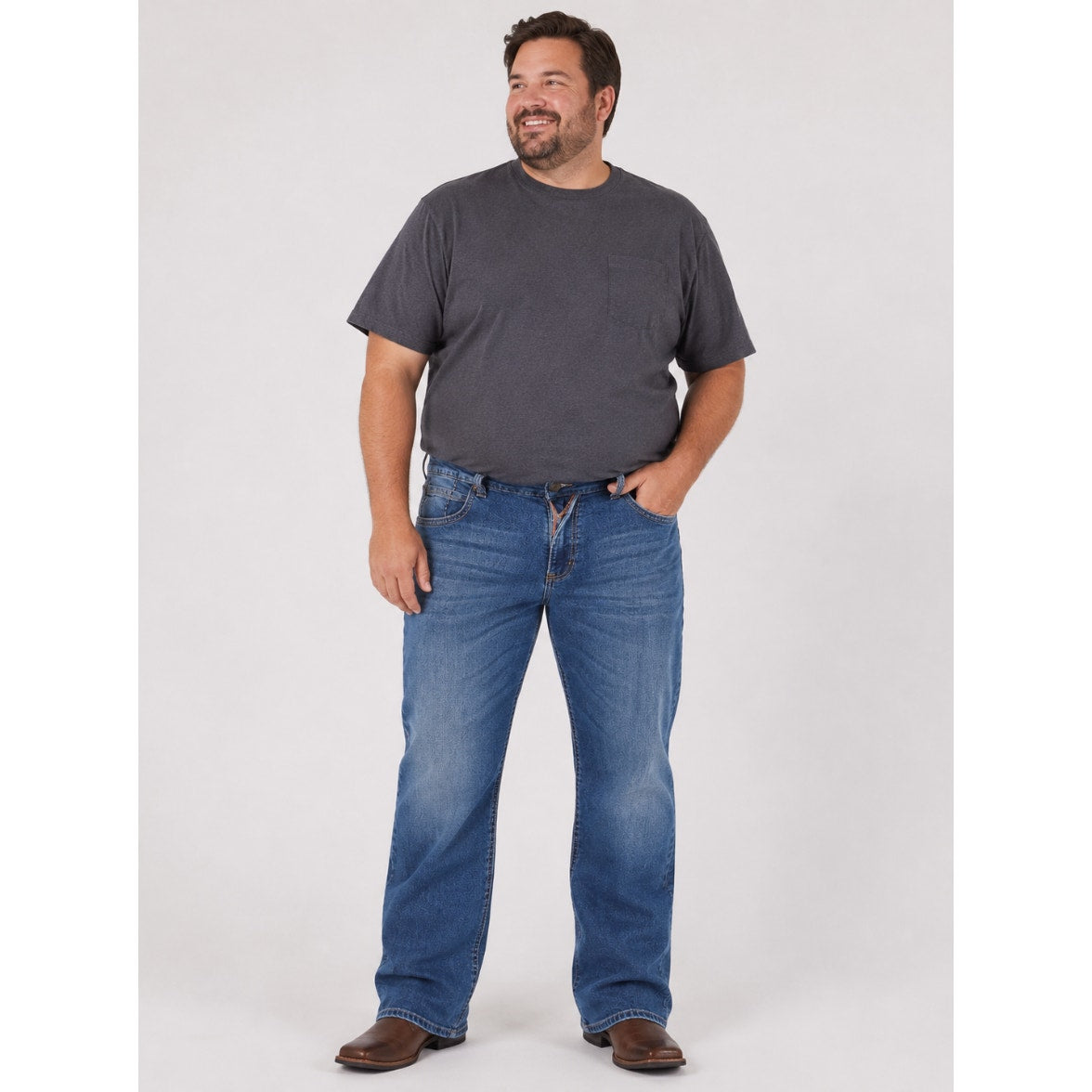 L342 Men's Lees Modern Casual Straight Leg Bootcut Jeans 40x32L