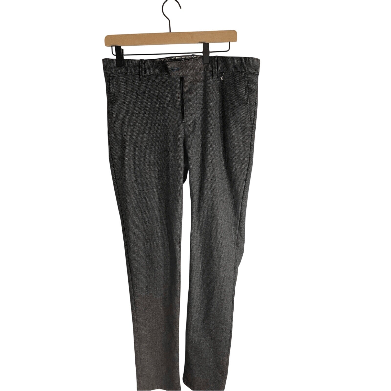 Haight & Ashbury Wool Grey Men's Tweed Trousers Workwear Preppy Minimalist