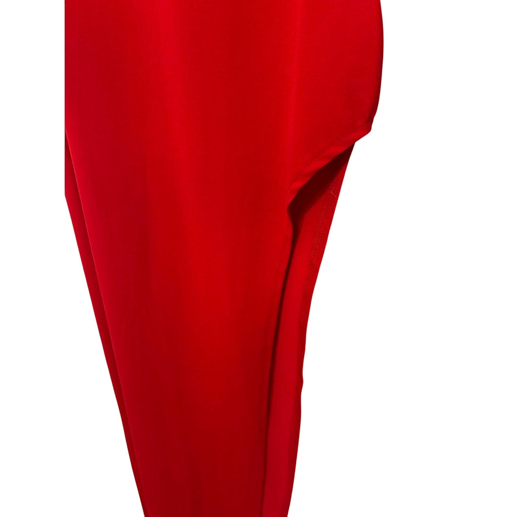 NWT Forever 21 Red Side Slit Body Con Dress Even Glam M Holiday Business Stretch
