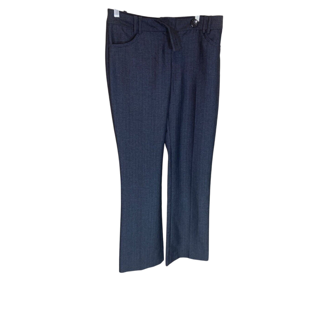 The Limited Blue Faux Denim Careerwear Job Attire Dress Slacks