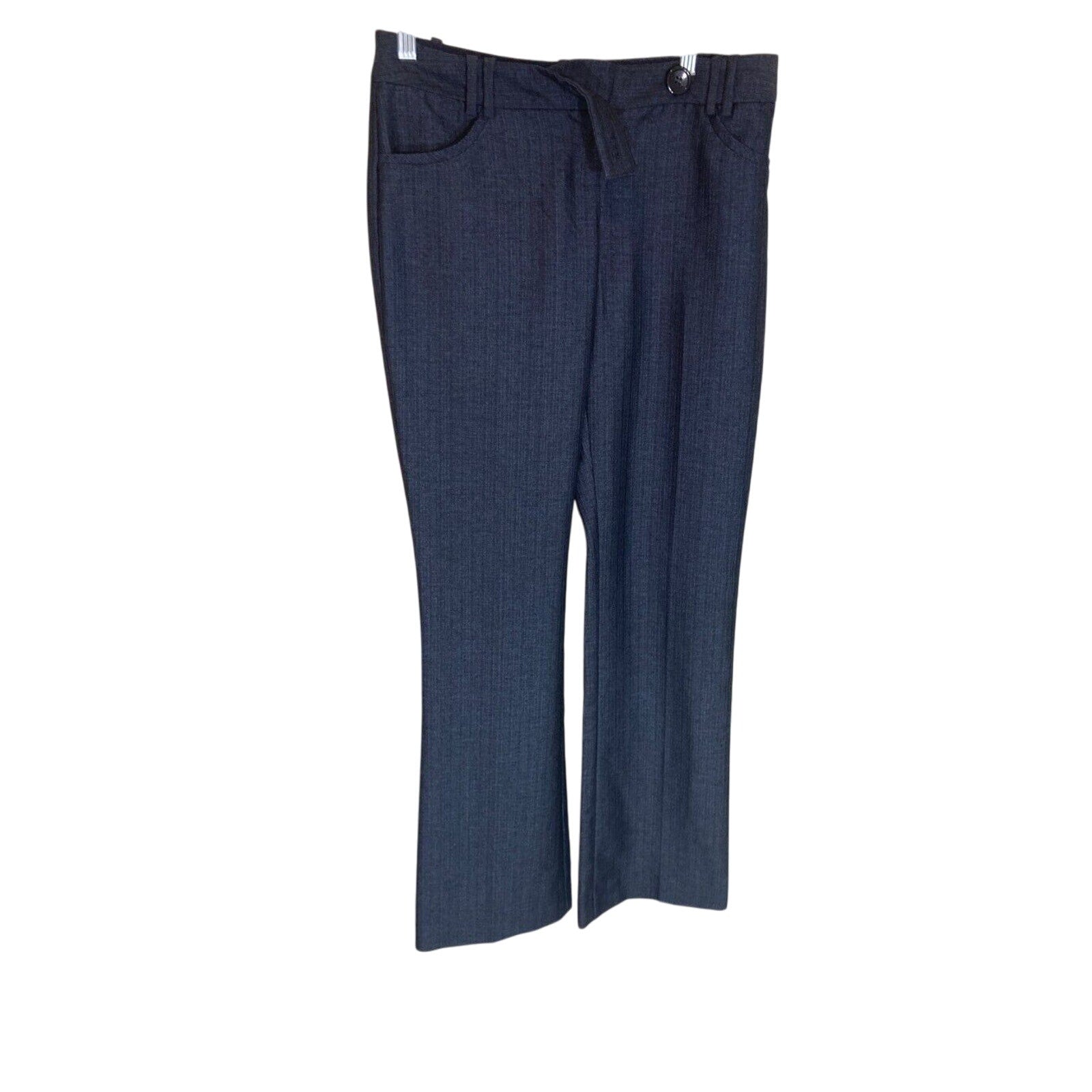 The Limited Blue Faux Denim Careerwear Job Attire Dress Slacks