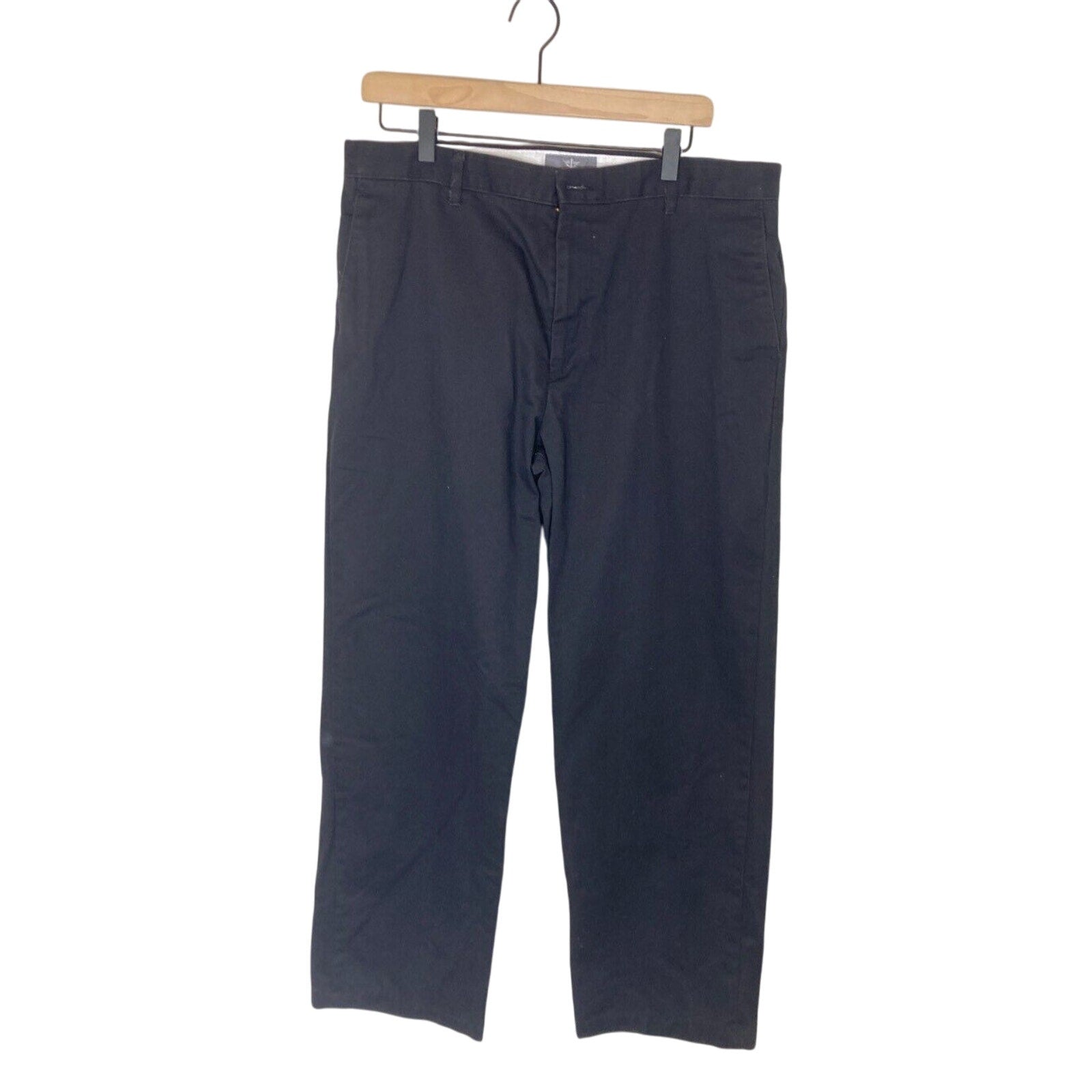 Docker's Men's Black Old Money 38x30L  Utility Khaki Classic Pants