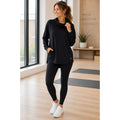 Simply Southern M Cowl Neck Women's Hoodie Preppy Minimalist Loungewear Pilates