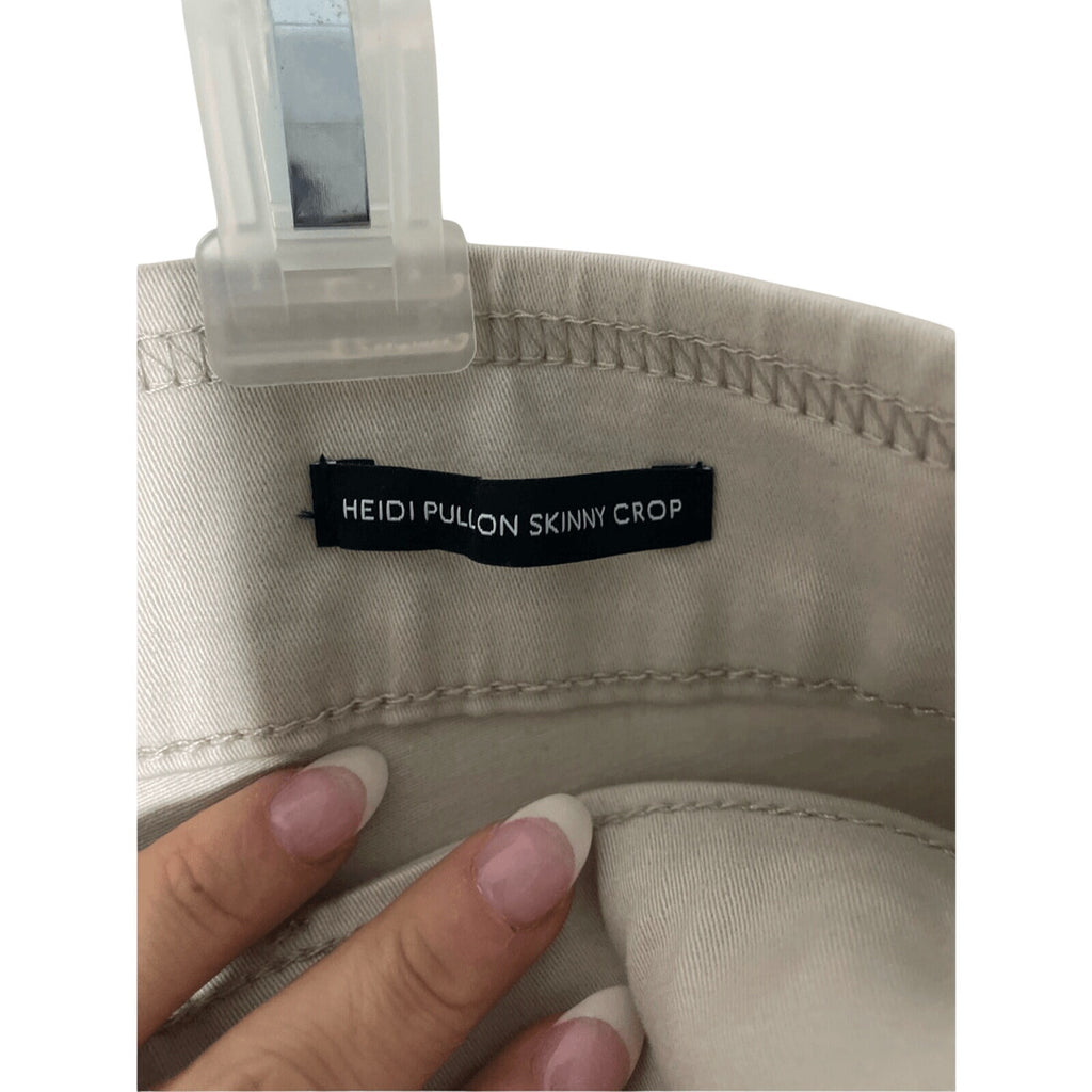 Nine West Heidi Pull On Skinny Crop Preppy WorkTan Khaki Colored Sz 14 Pants