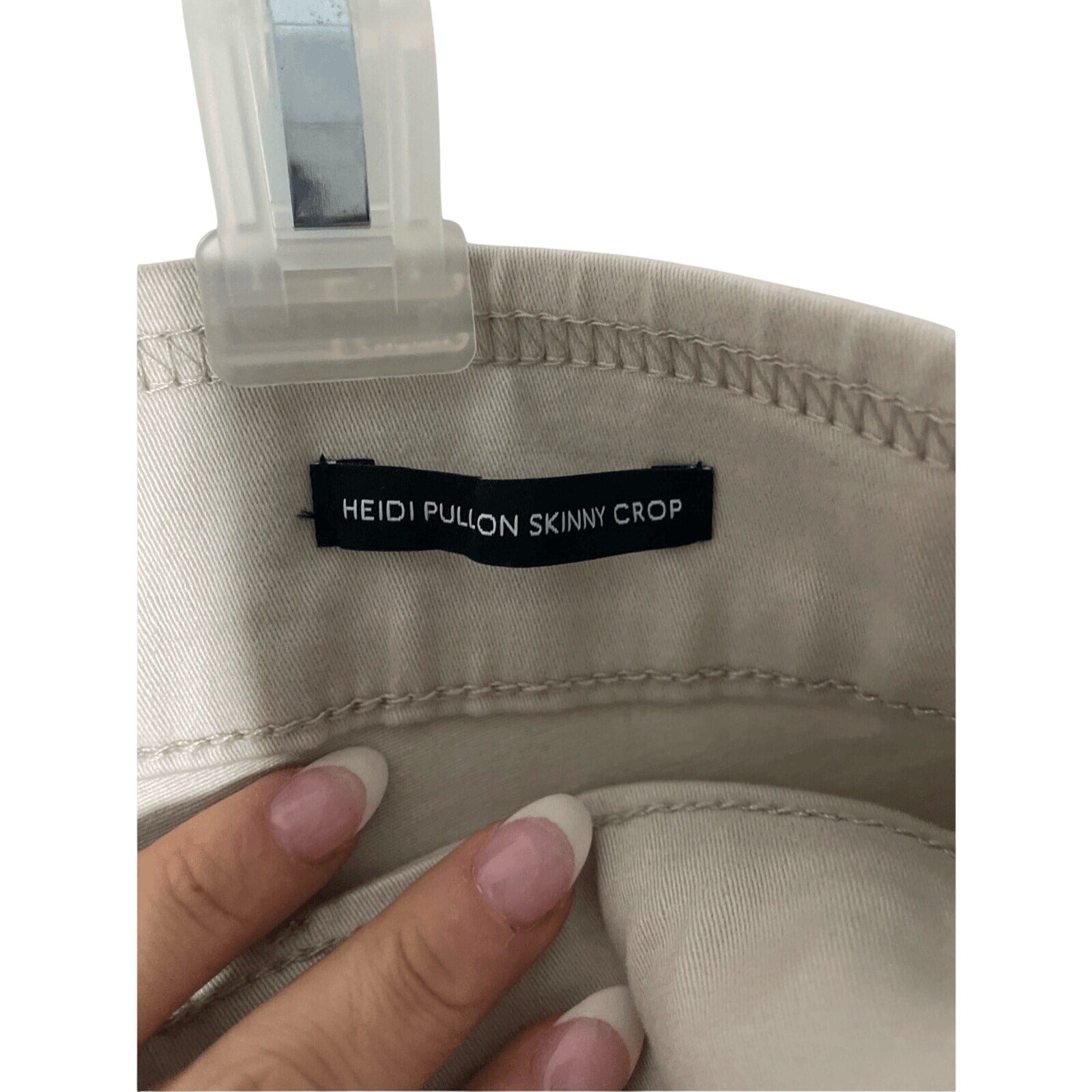 Nine West Heidi Pull On Skinny Crop Preppy WorkTan Khaki Colored Sz 14 Pants