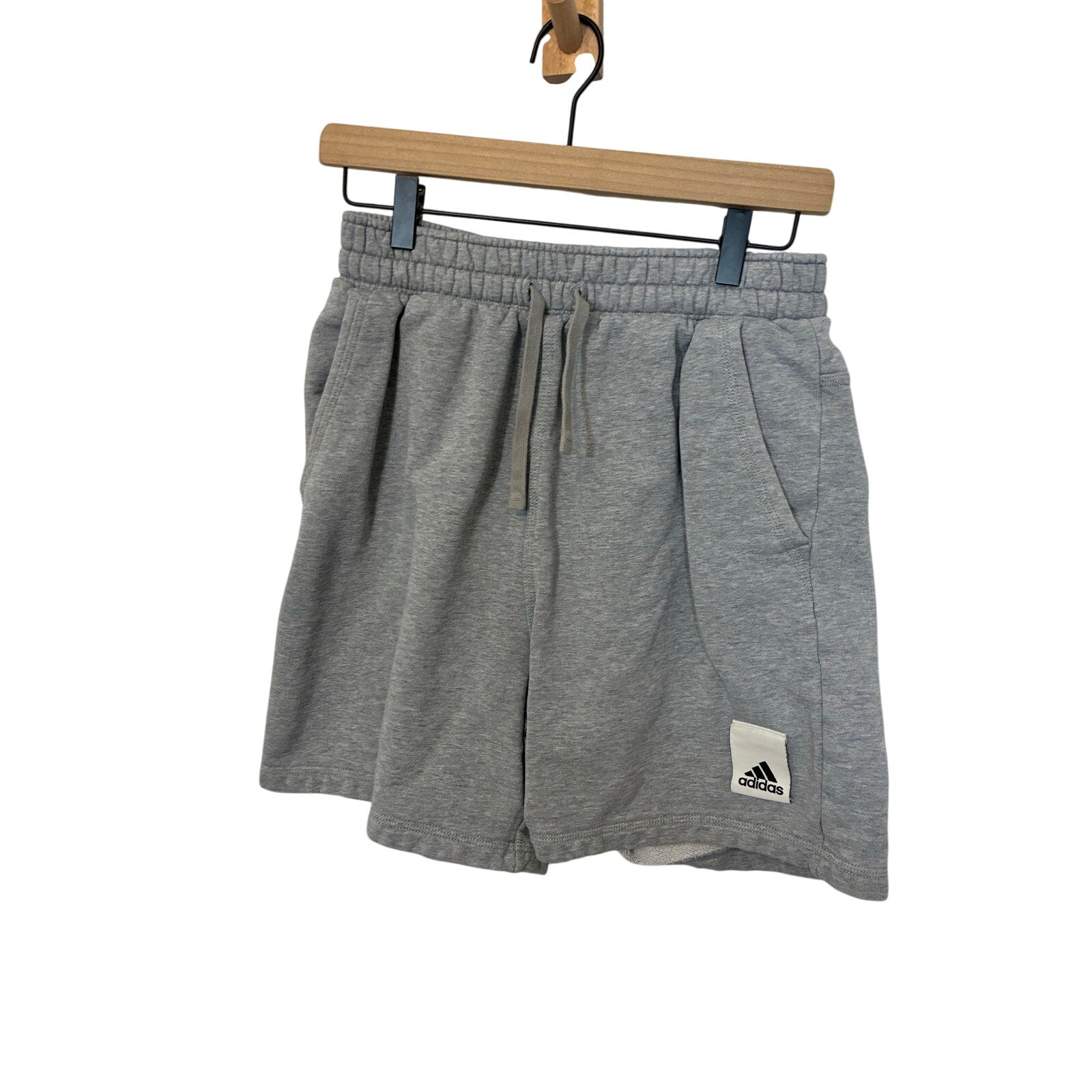 adidas Men's Shorts (1/2) Caps SHO Small Normcore Cozy Relaxed Streetwear Gray