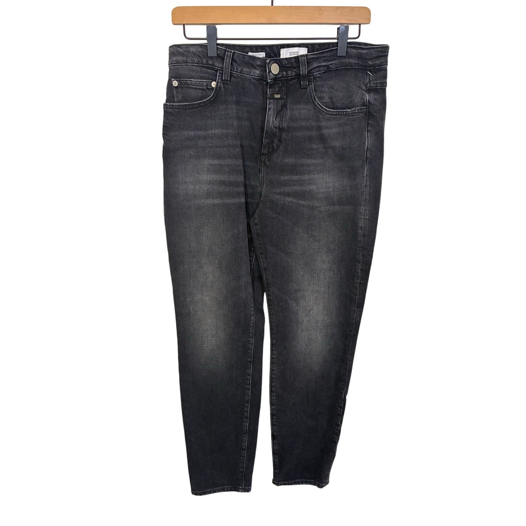 Closed Denim Jeans Women 29 Black Skinny Pusher Baker Jeans Candiani Minimal Emo