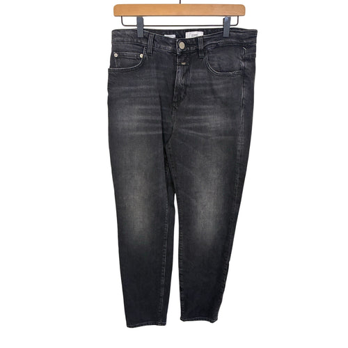 Closed Denim Jeans Women 29 Black Skinny Pusher Baker Jeans Candiani Minimal Emo