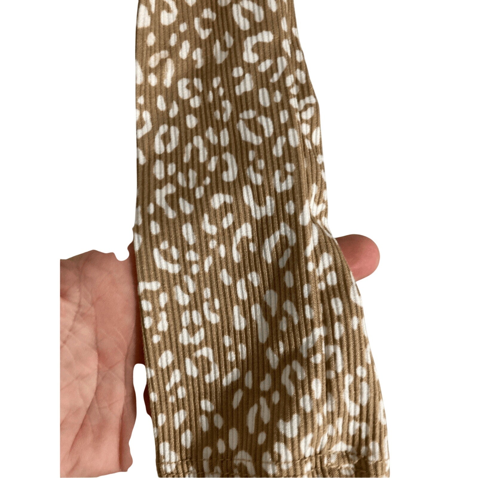NWT Windsor Women's Small Brown Cream Leopard Printed Wrap Top Girly Go Out S