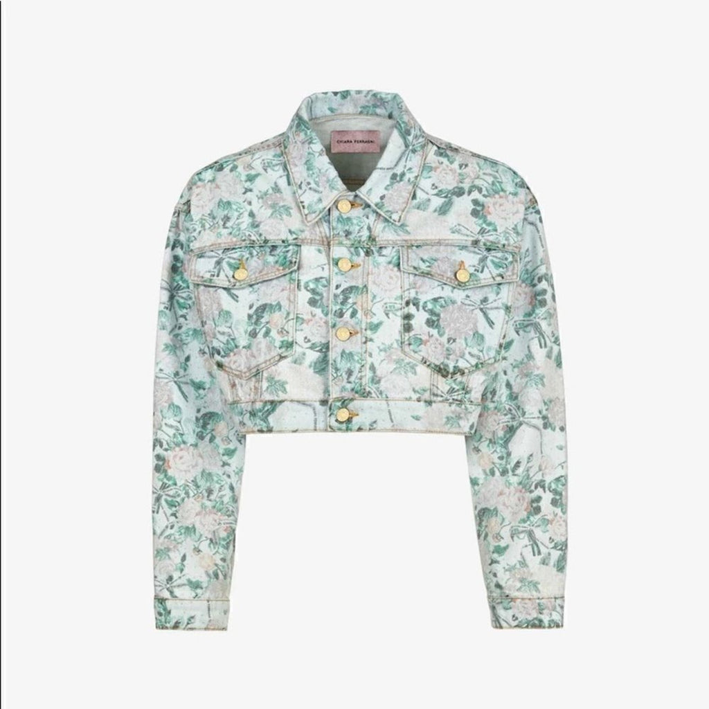 Buffalo David Bitton NWT Floral Studded Crop Denim Cowboy Rodeo Western Boho S