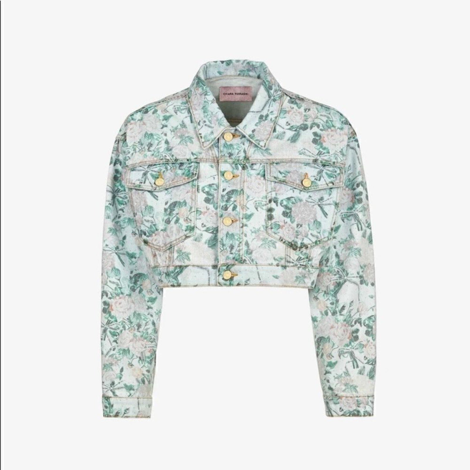 Buffalo David Bitton NWT Floral Studded Crop Denim Cowboy Rodeo Western Boho S