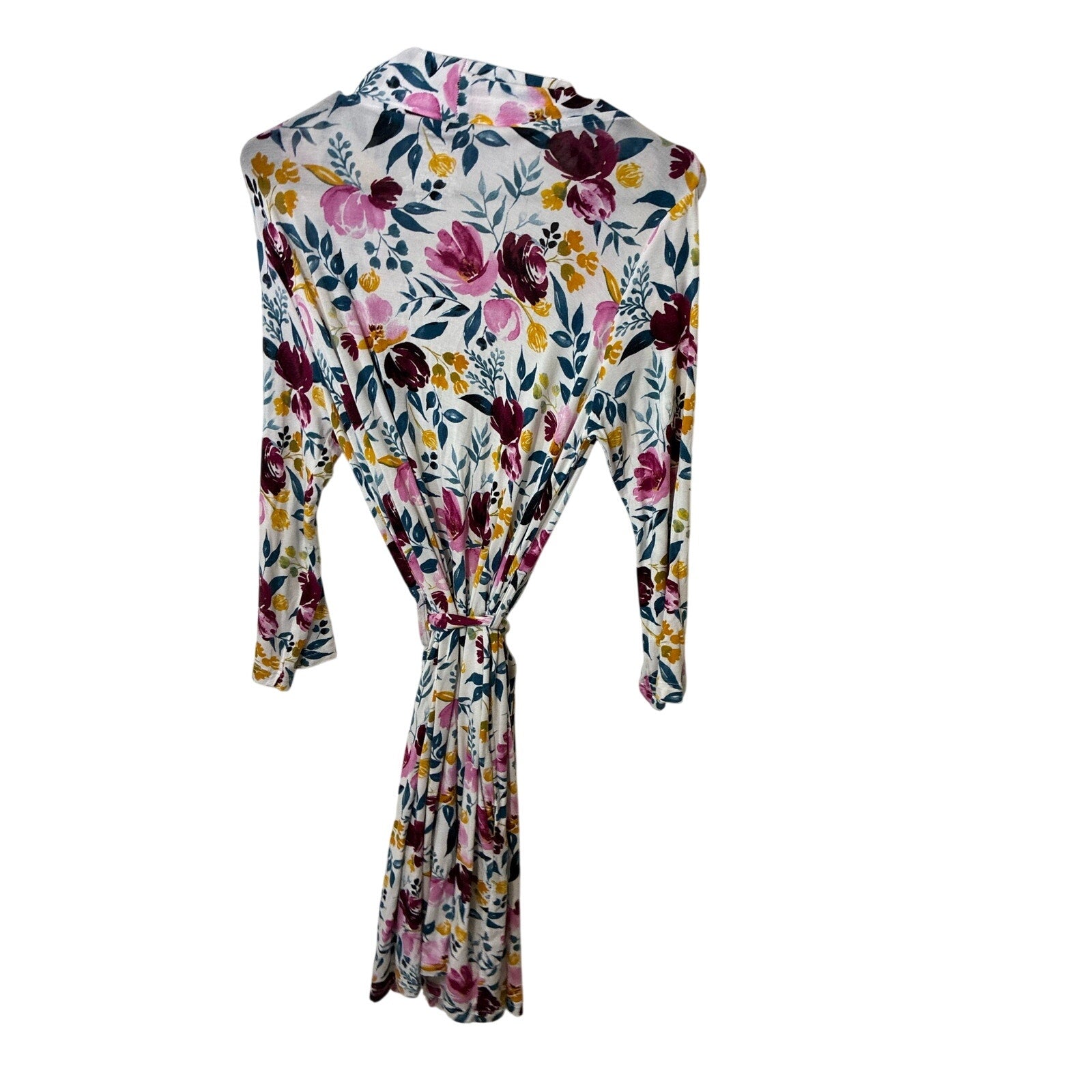 Posh Peanut Prairie Floral Bamboo Kimono Robe Cottagecore Lounge Small