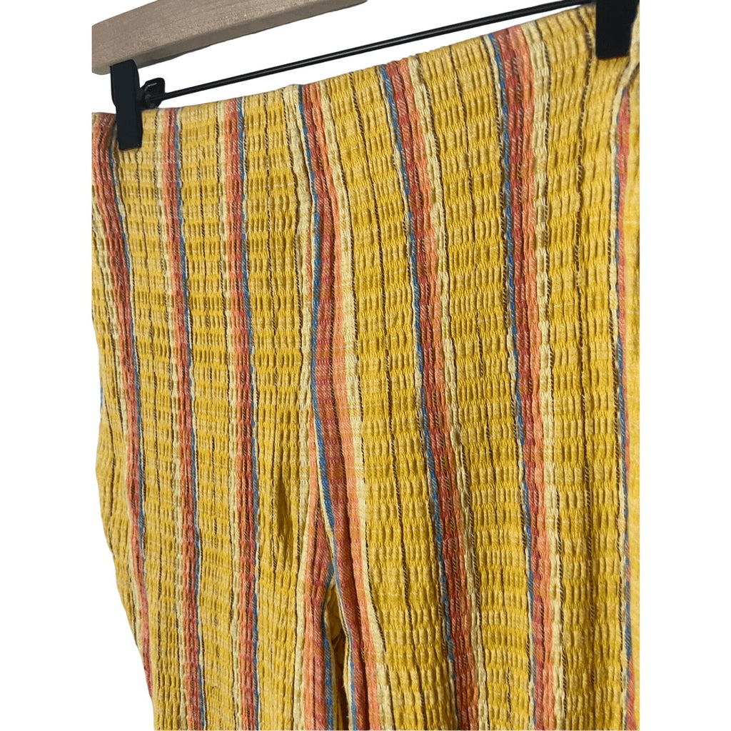 Free People Striped Fall Cotton Scarecrow Women's XS Flare Pants