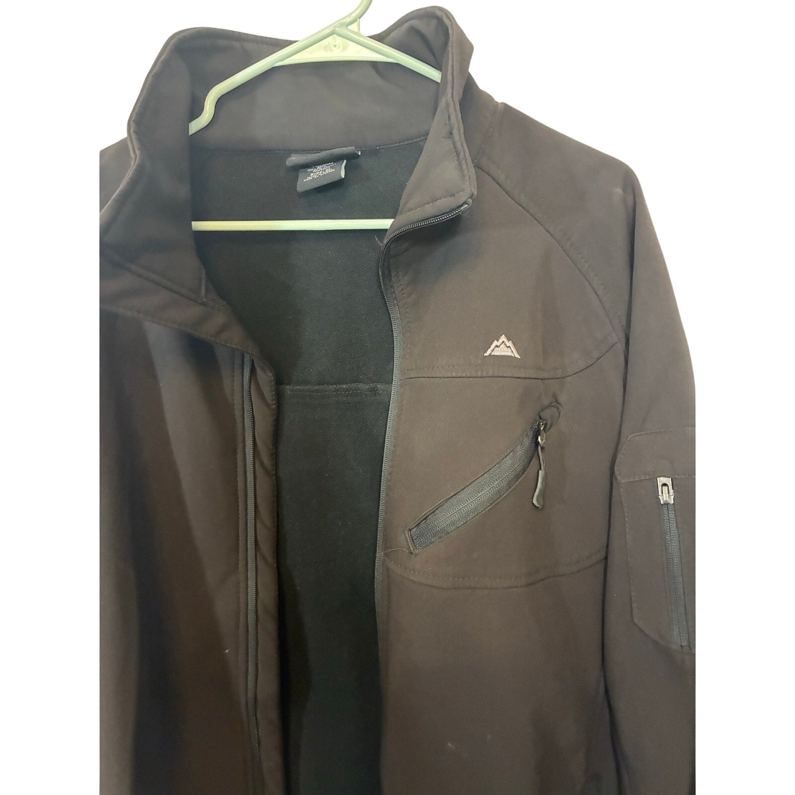 Snozu Performance Stretch-O-Rama Jacket Mens XL Black Full Zip Stretch Active