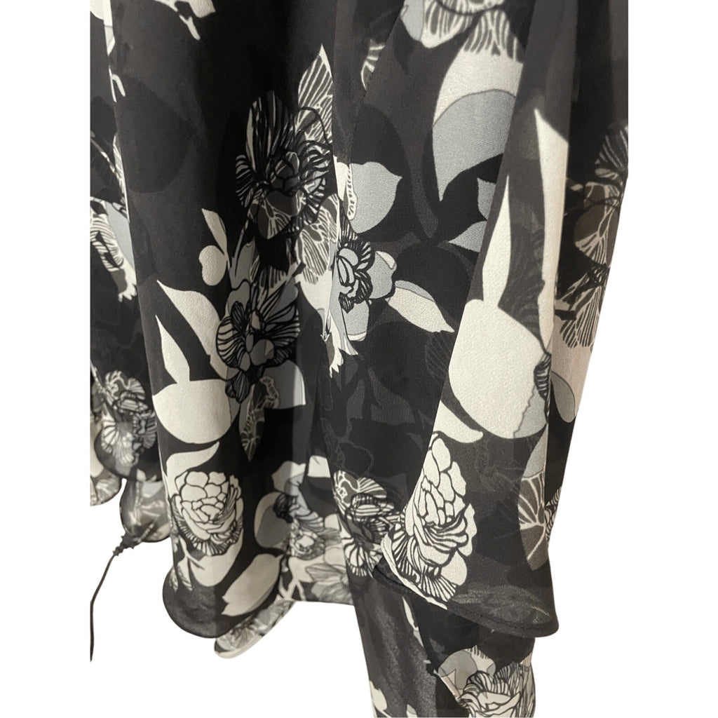 Lane Bryant 18/20 Floral Minimalist Midi Fairy Ruffle Western Bohemian Skirt