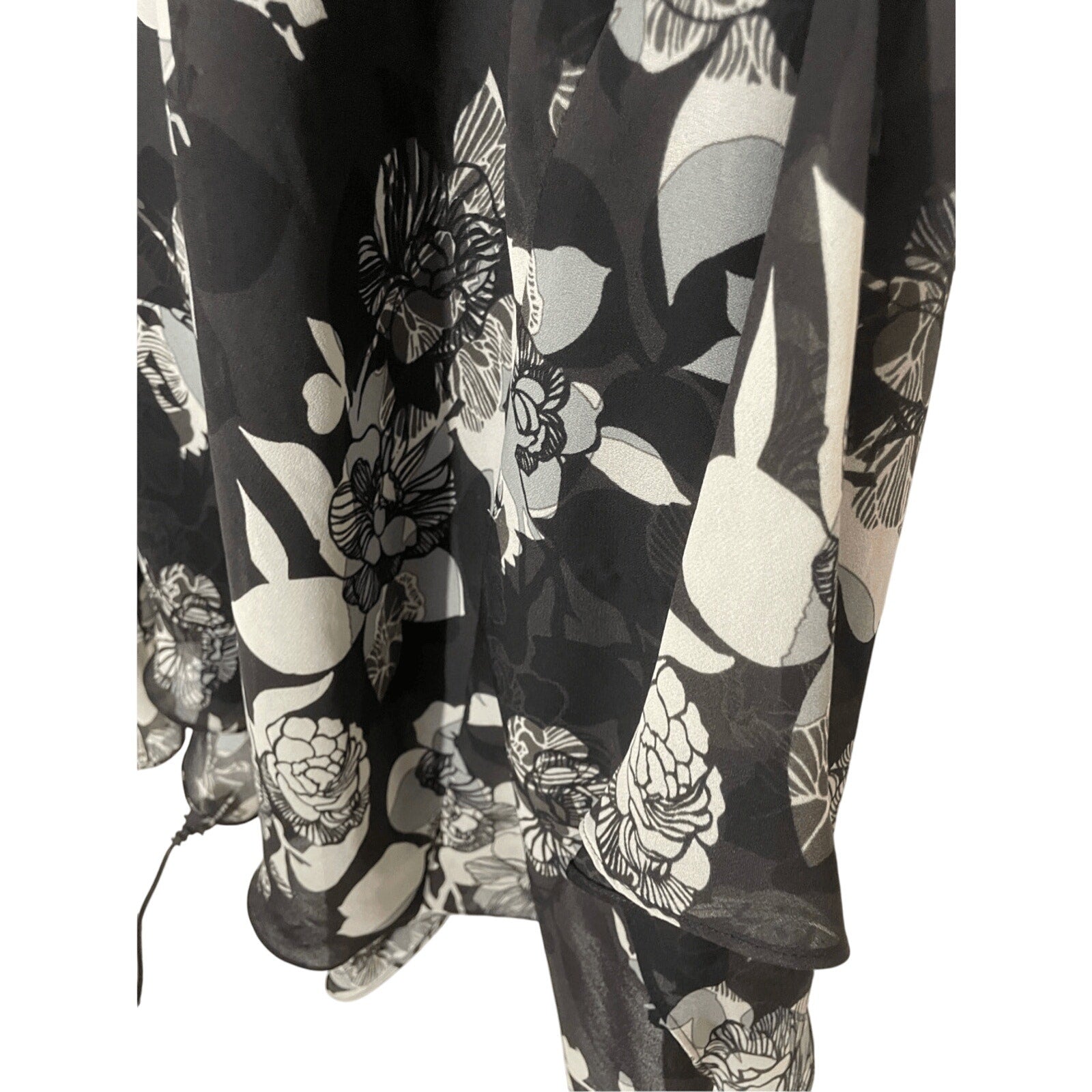 Lane Bryant 18/20 Floral Minimalist Midi Fairy Ruffle Western Bohemian Skirt