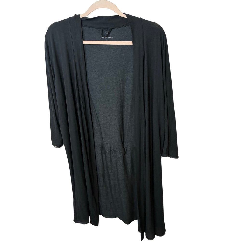 Safe Haven Cotton Loungewear Robe Soft Cozy Relaxed Homewear S Minimalist