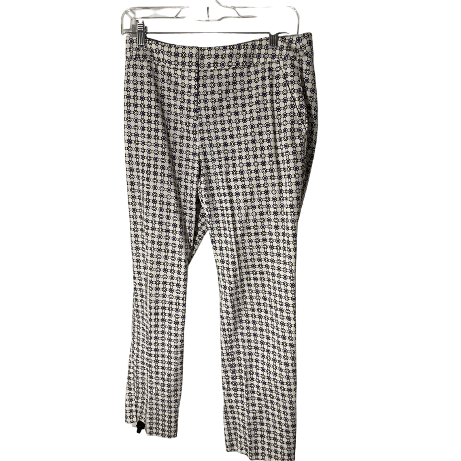 Dana Buchman Women's Retro White Novelty Print Cotton Pixie Dress Slacks