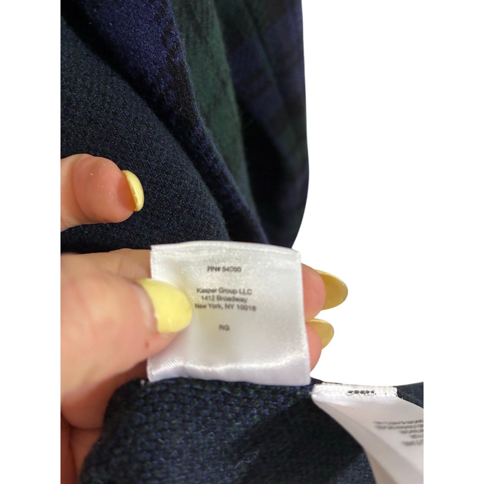 NWT Anne Klein Tartan Plaid Sweater Blazer Open Cardigan S Old Money Prep School