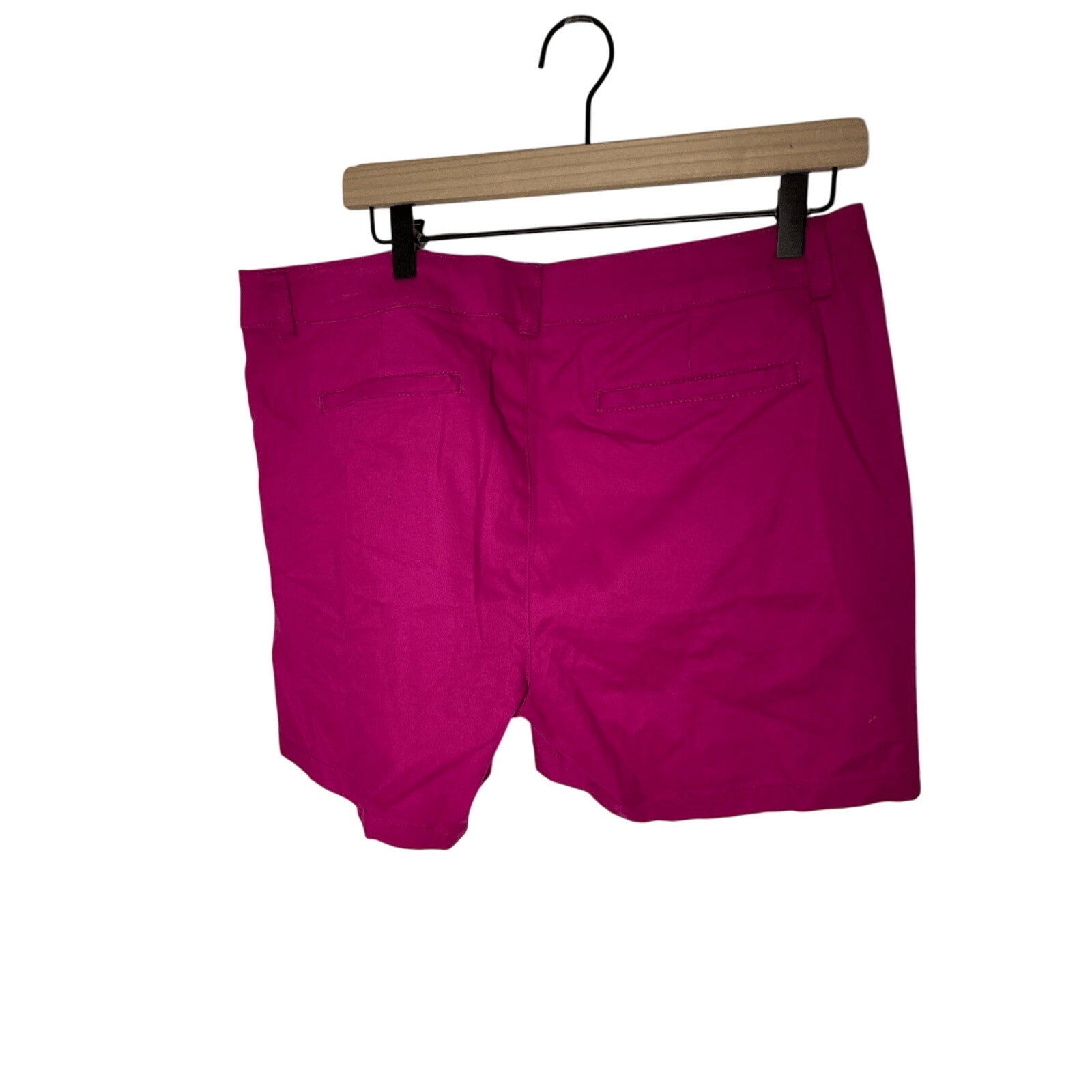NWT A.N.A Twill Short Chino Fuschia Bold Color Pop Casual Preppy SZ 14 Shorts