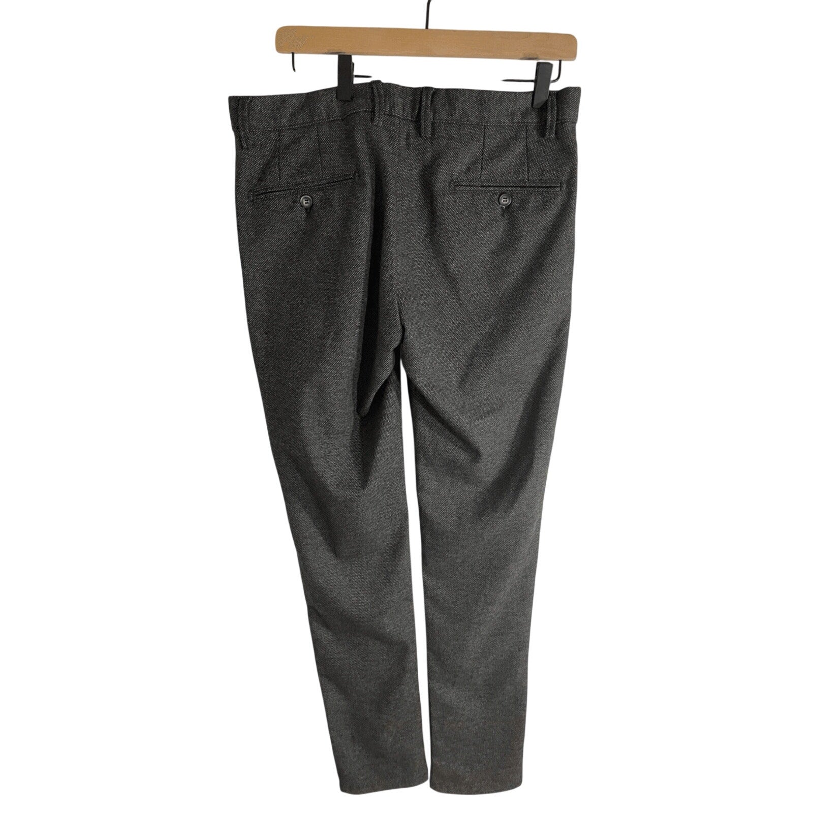 Haight & Ashbury Wool Grey Men's Tweed Trousers Workwear Preppy Minimalist