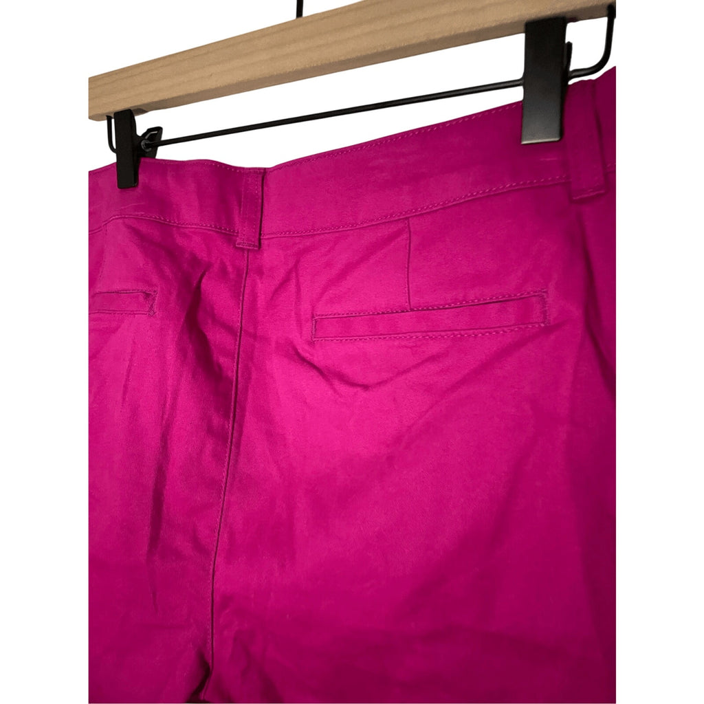 NWT A.N.A Twill Short Chino Fuschia Bold Color Pop Casual Preppy SZ 14 Shorts