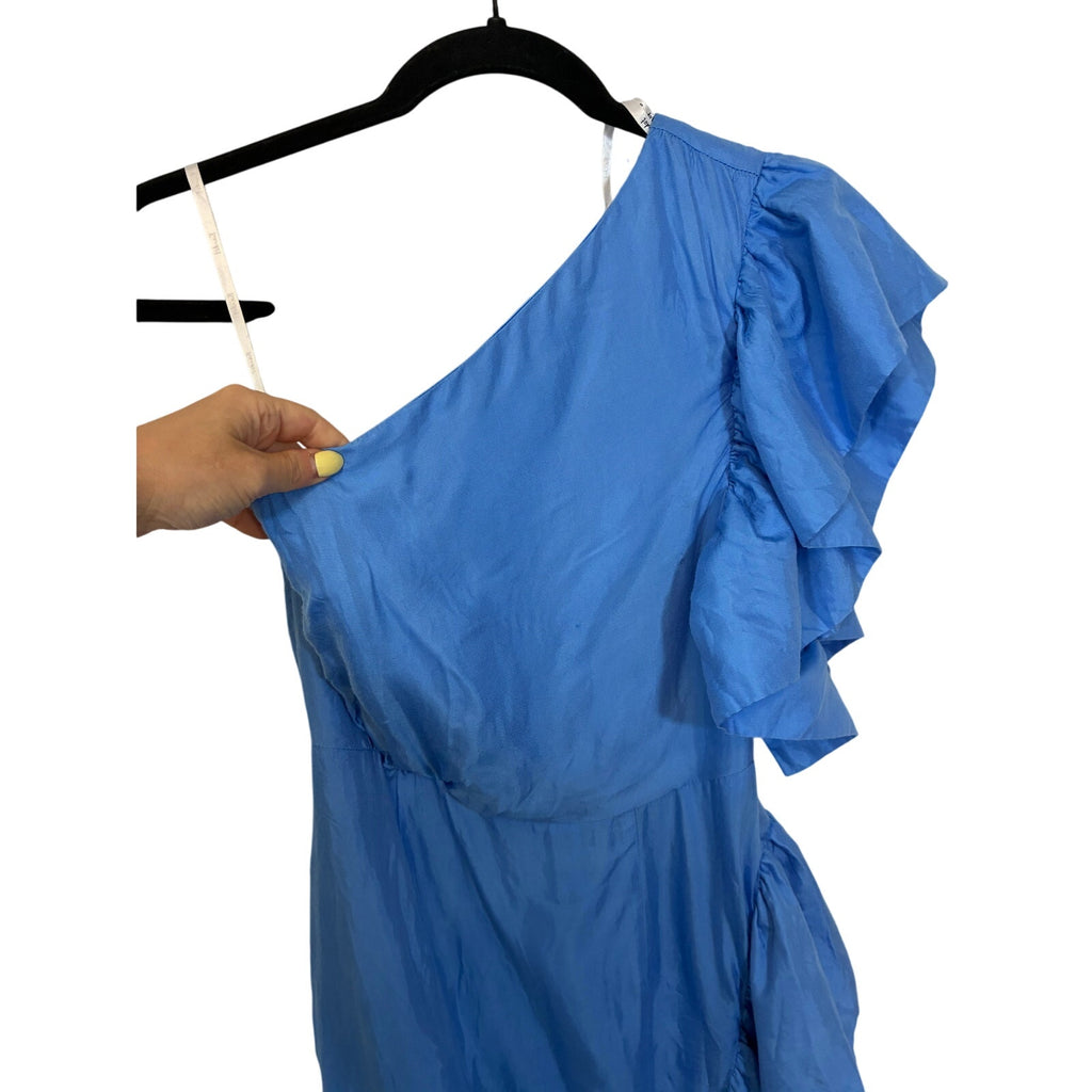 Bardot Lucia Frill One-Shoulder Dress Marina Blue 4 Event Corporate Wedding
