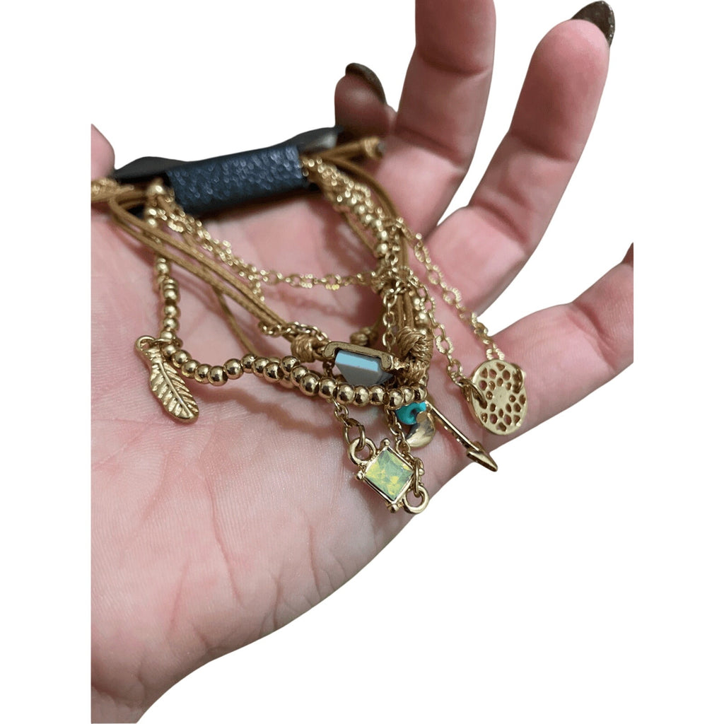 NWT Bangle Gold Mythical Bundle of Charmed Bracelets Western Boho Fairy Jewlery