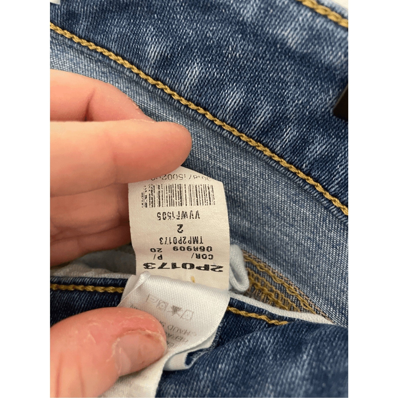 Vineyard Vines Sz 2/25 Ultra High Rise Medium Wash Preppy Women's Skinny Jeans
