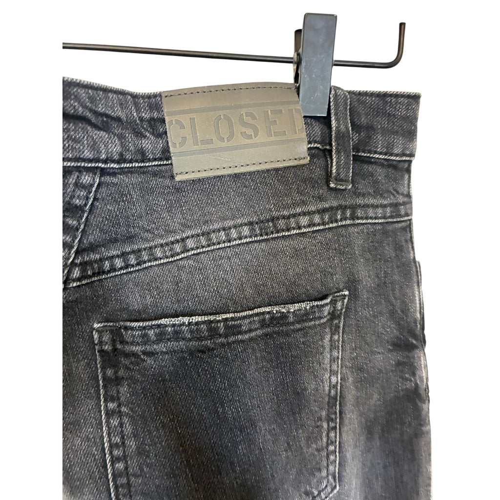 Closed Denim Jeans Women 29 Black Skinny Pusher Baker Jeans Candiani Minimal Emo
