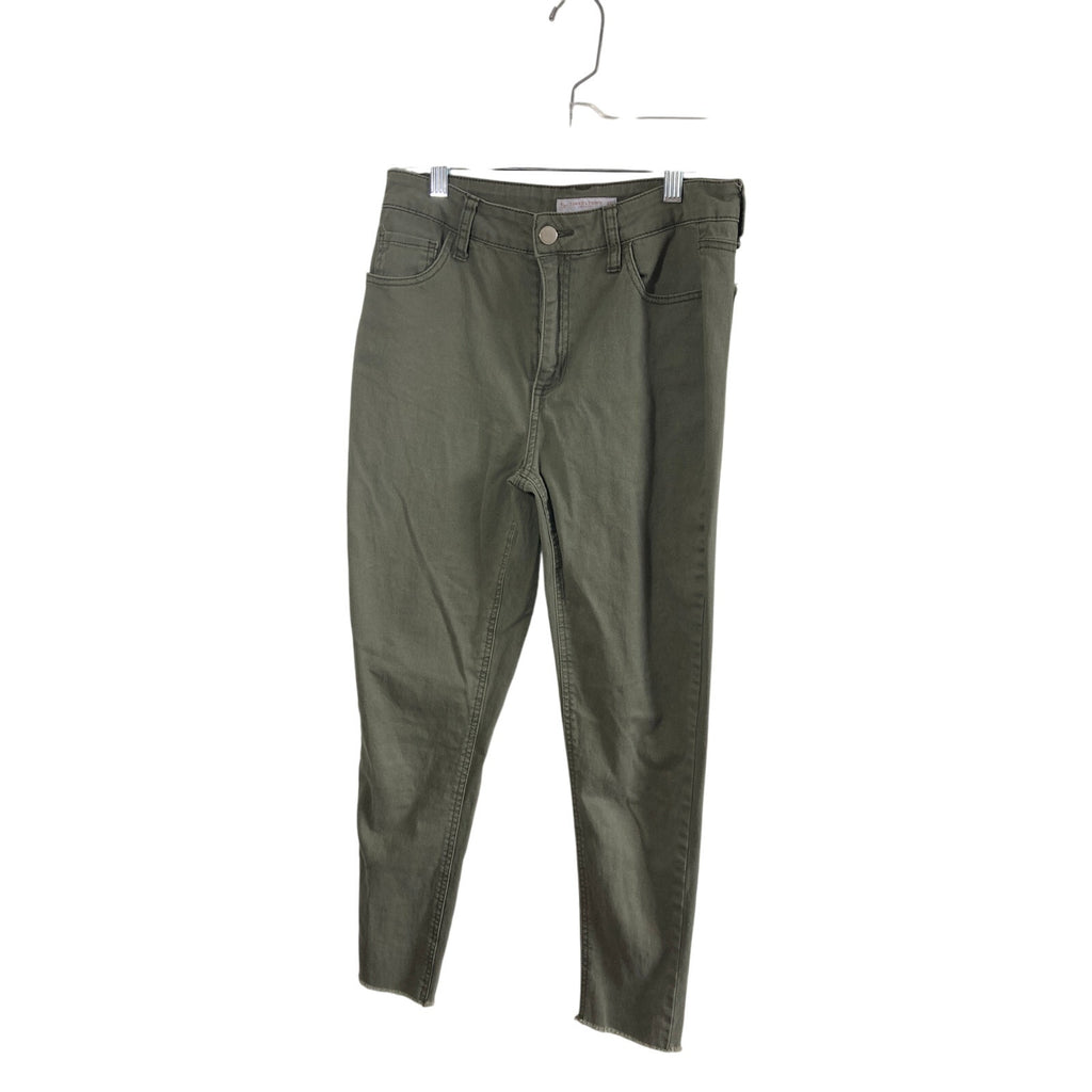 Tinseltown Green Raw Hem Cotton Green Gorp Core  Utility Hiking Jeans SZ 5