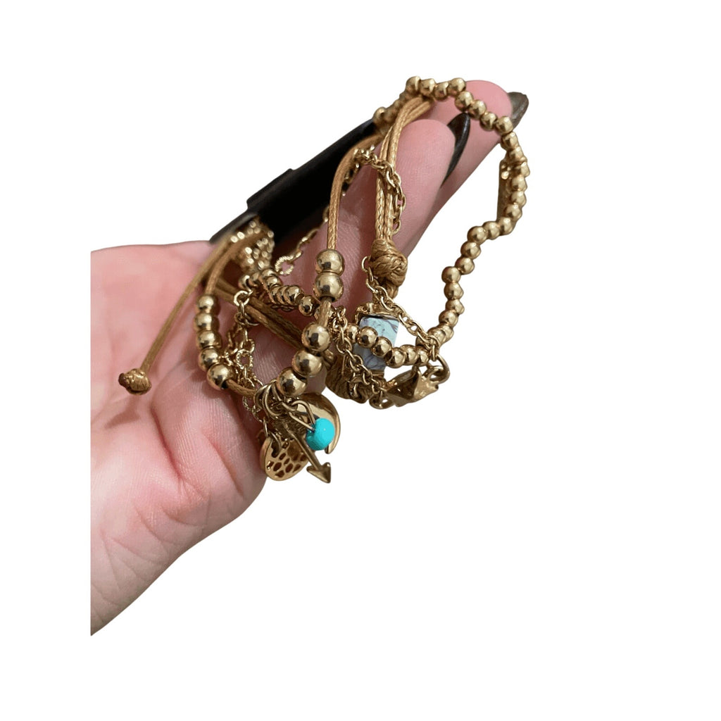 NWT Bangle Gold Mythical Bundle of Charmed Bracelets Western Boho Fairy Jewlery