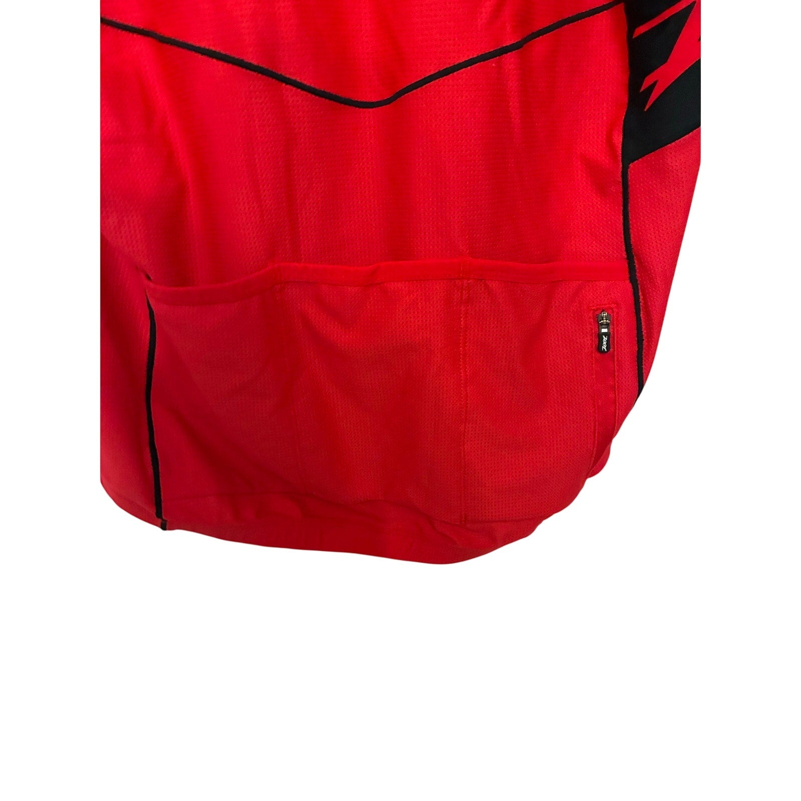 Zoot Tri Sleeveless Jersey Mens XL Red HalfZip Back Pocket Cycling Triathlon Top