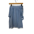 NWT Hot and Delicious Preppy Sailor Strip Off Shoulder Chambray Dress S Nautical