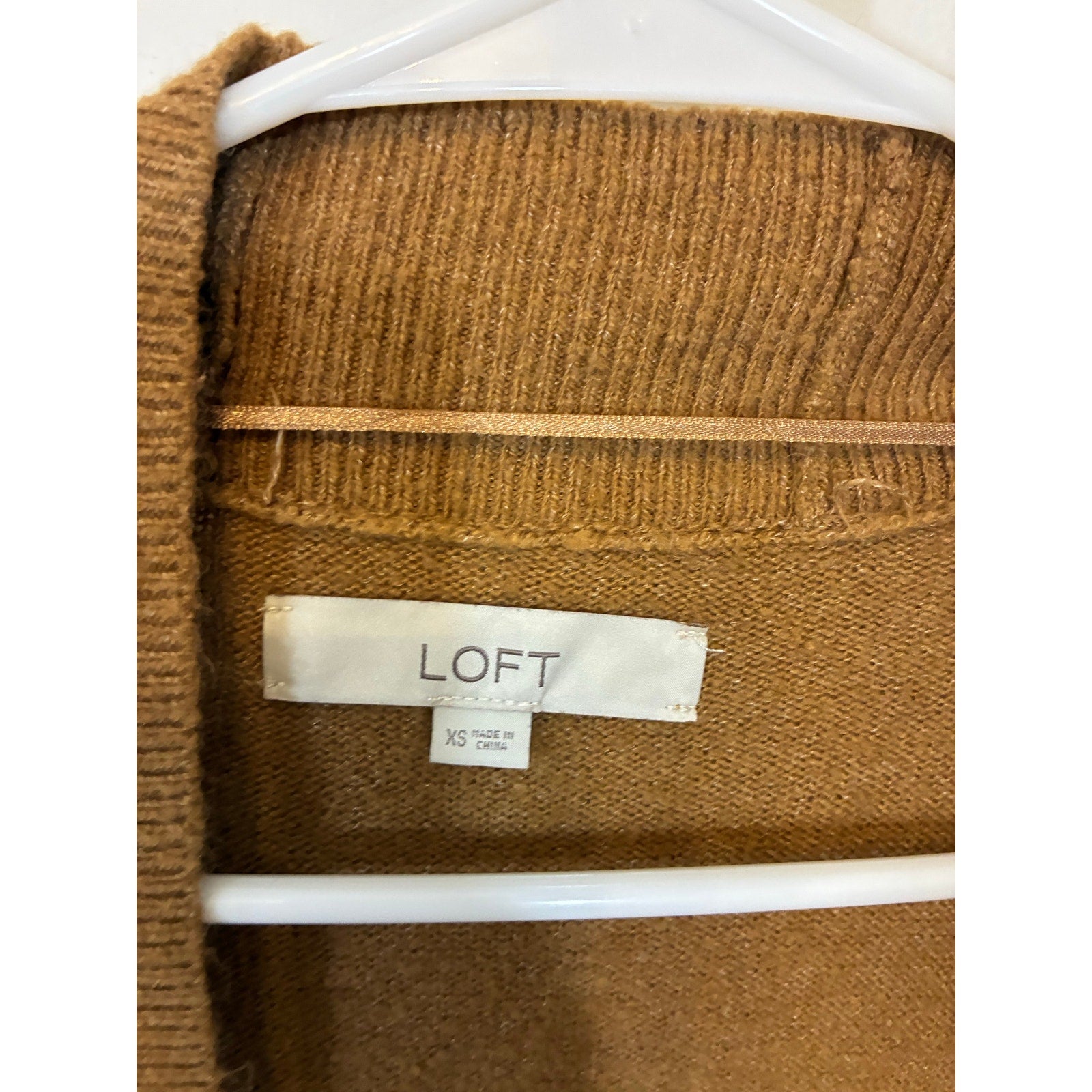 LOFT Fair Isle Open Long Cardigan Womens Cozy Winter Knit Boho Nordic XS