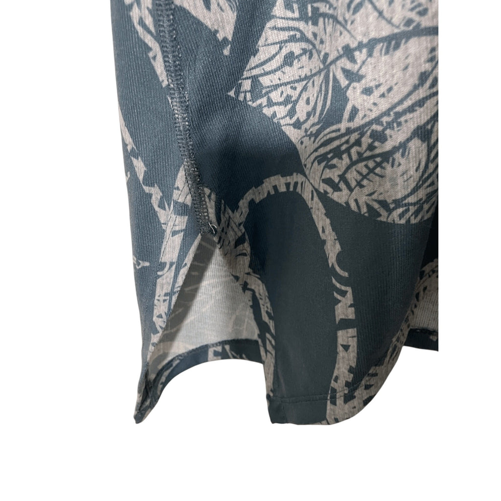 Soft Surroundings Tropical Print Long Sleeve Women's BodyCon Floral Boho Dress
