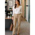 Boden Women's Khaki Pants Workwear Office Administrative Teacher Pants Sz 4P