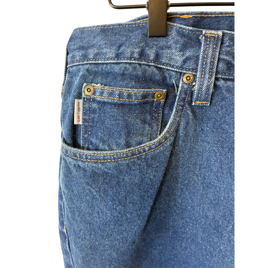Vintage 90's Men's Dark Wash Carhartt Jeans 44x30 Western Cowboy Ranchwear