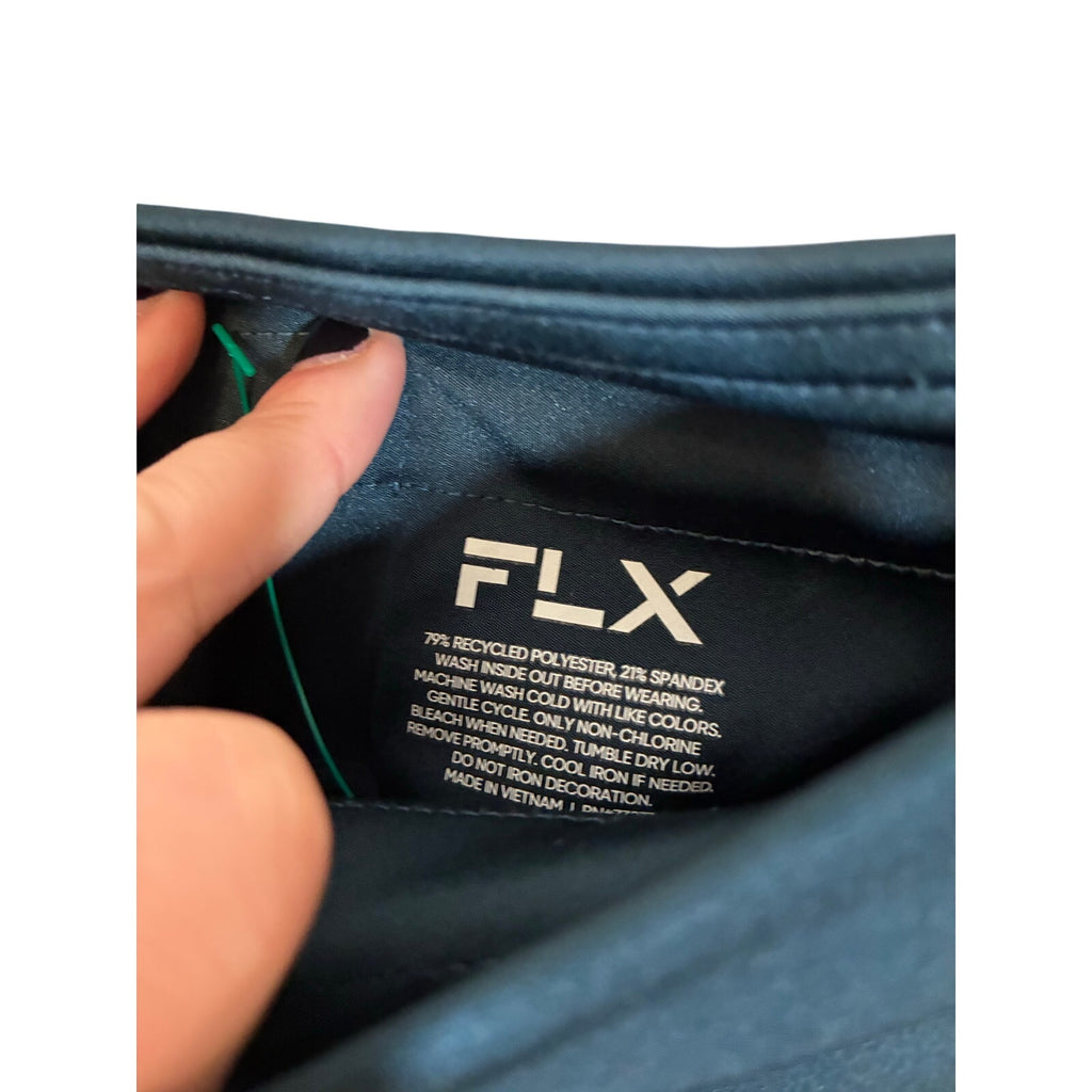 FLX Ascent High Rise Trail Leggings Midnight Green Gorpcore Utility Outdoors M