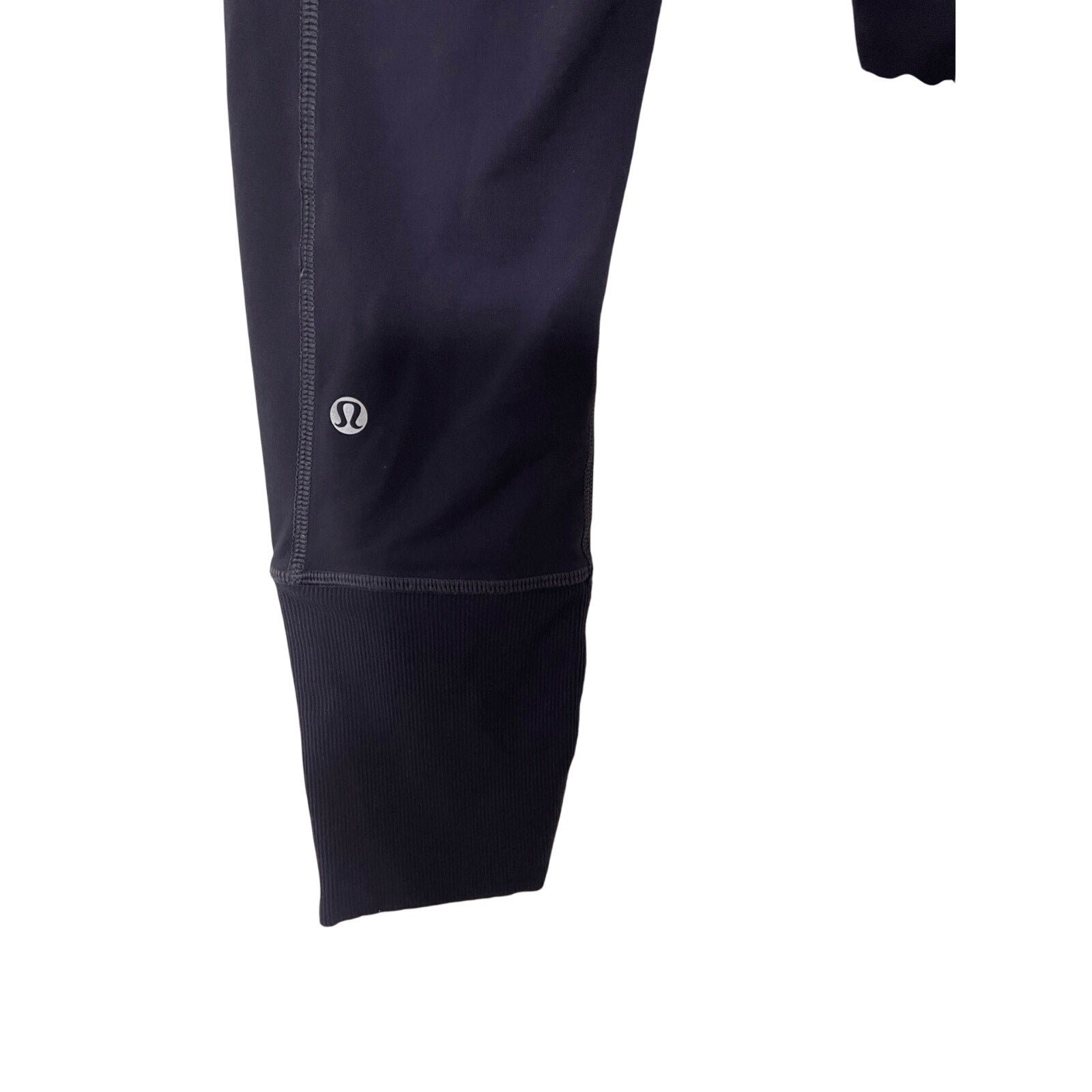 Lululemon Rebel Runner Crop Grape Stripe Zip Ankle Leggings SZ 4 Pedal Pusher