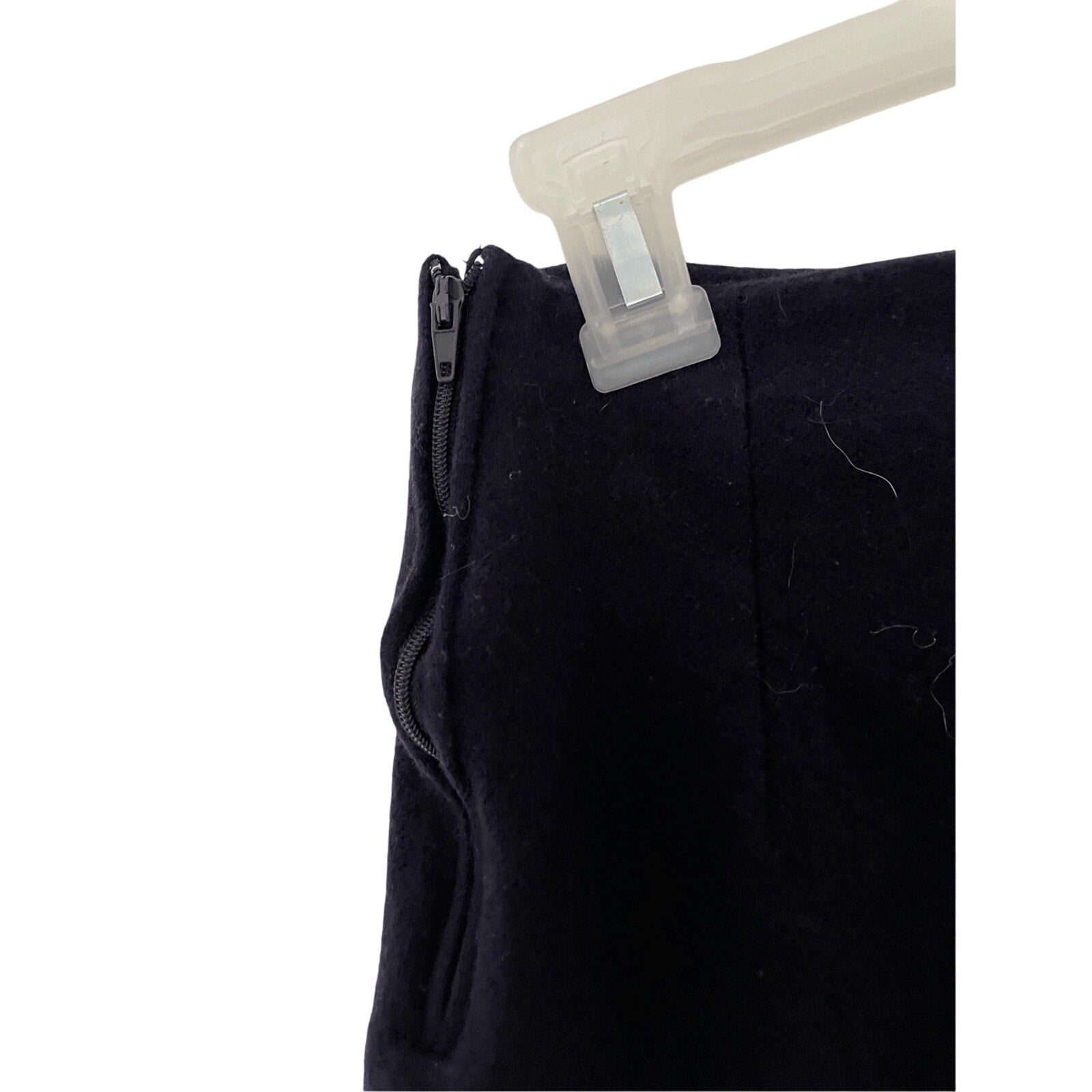 Ilysehart Ltd Sz 4 Navy Wool Pencil Skirt Academy Preppy Minimalist Schoolgirl