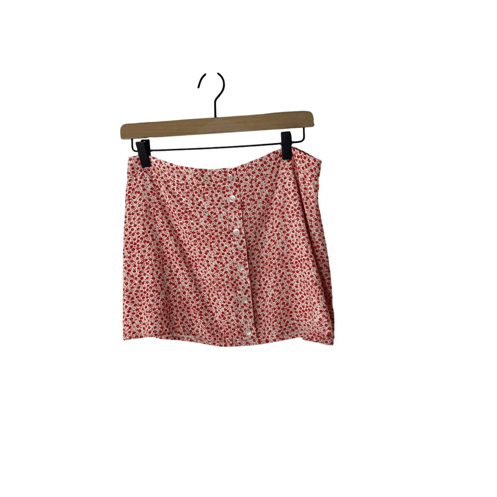 Anna Grace Y2K Printed Mon Cheri Floral Cherry Girl Mini Skirt Y2K Softcore