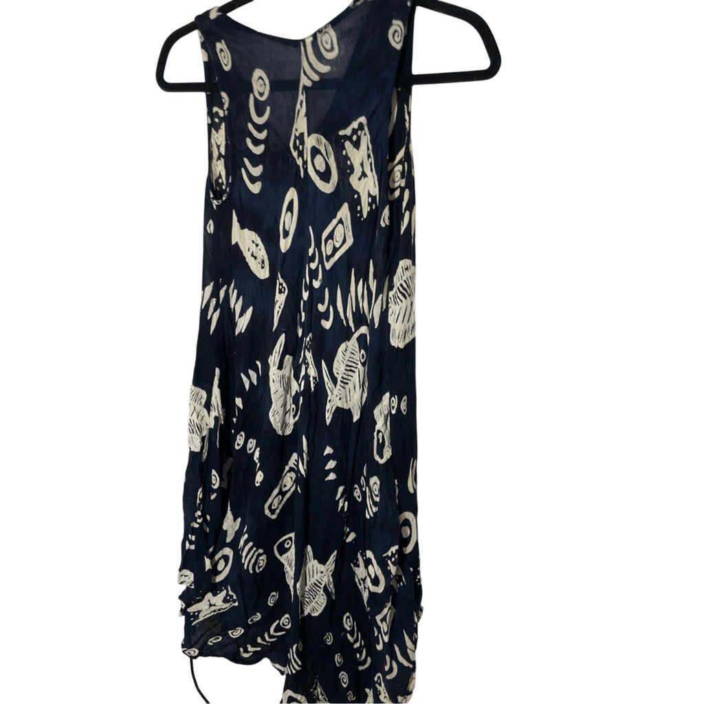 Novelty Print India Boutique Cotton Bohemian Free Size Tank Dress